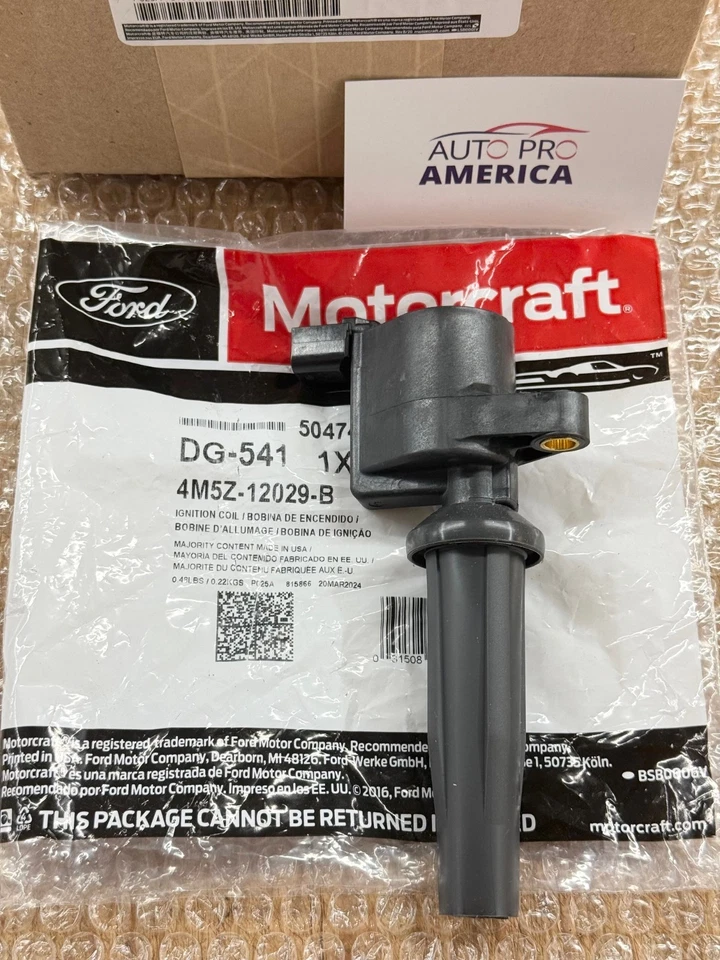 Bobinas de encendido Ford Transit Focus Mazda DG541 4M5Z12029B JUEGO DE 4 piezas OEM MOTORCRAFT Foto 2 de 4