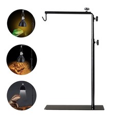 Reptile Lamp Stand Adjustable 16-35 Inch Domes Heat Lamp Metal Bracket Floor ...