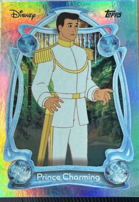 Prince Charming 2025 Topps Disney Wonder Cinderella #16 Rainbow Foil