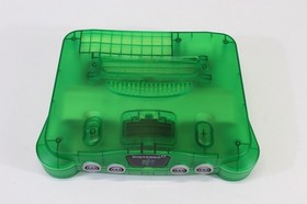 Nintendo 64 Clear Jungle Green Console Controller AC AV N64 NTSC REGION FREE