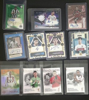 Topps Über 200 Nummerierte 5x Autogramm Autogramm Patch Konvolut / Lot Fussball