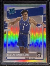 Jalen Johnson 2021-22 Chronicles Donruss Optic Rated Rookie Holo RC #213 Duke