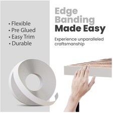 Pre-Glued White Edge Banding Tape