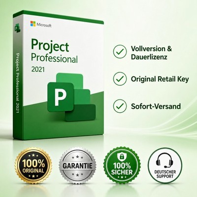 Project Professional 2021|  Original Retail Key | Schnelle Lieferung