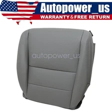 Driver Bottom Replacement Leather Seat Cover Gray For 2004 2005 2006 Acura TL