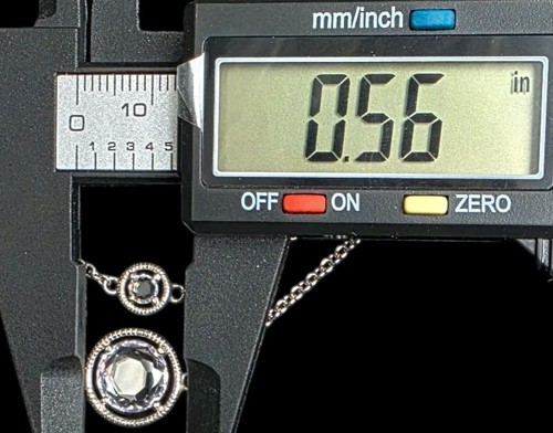 Neu Tocara Sterlingsilber Halskette DiAmi Kristall Einfassung Station 42" lang Bianca - Bild 12 von 12