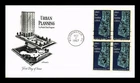 US COVER URBAN PLANNING FIRST DAY ISSUE BLOCK OF 4 ARTMASTER CACHET