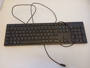 Dell Tastatur USB für PC - Slim Orx6rm - Kabelgebundene Tastatur - Schwarz Keyboard