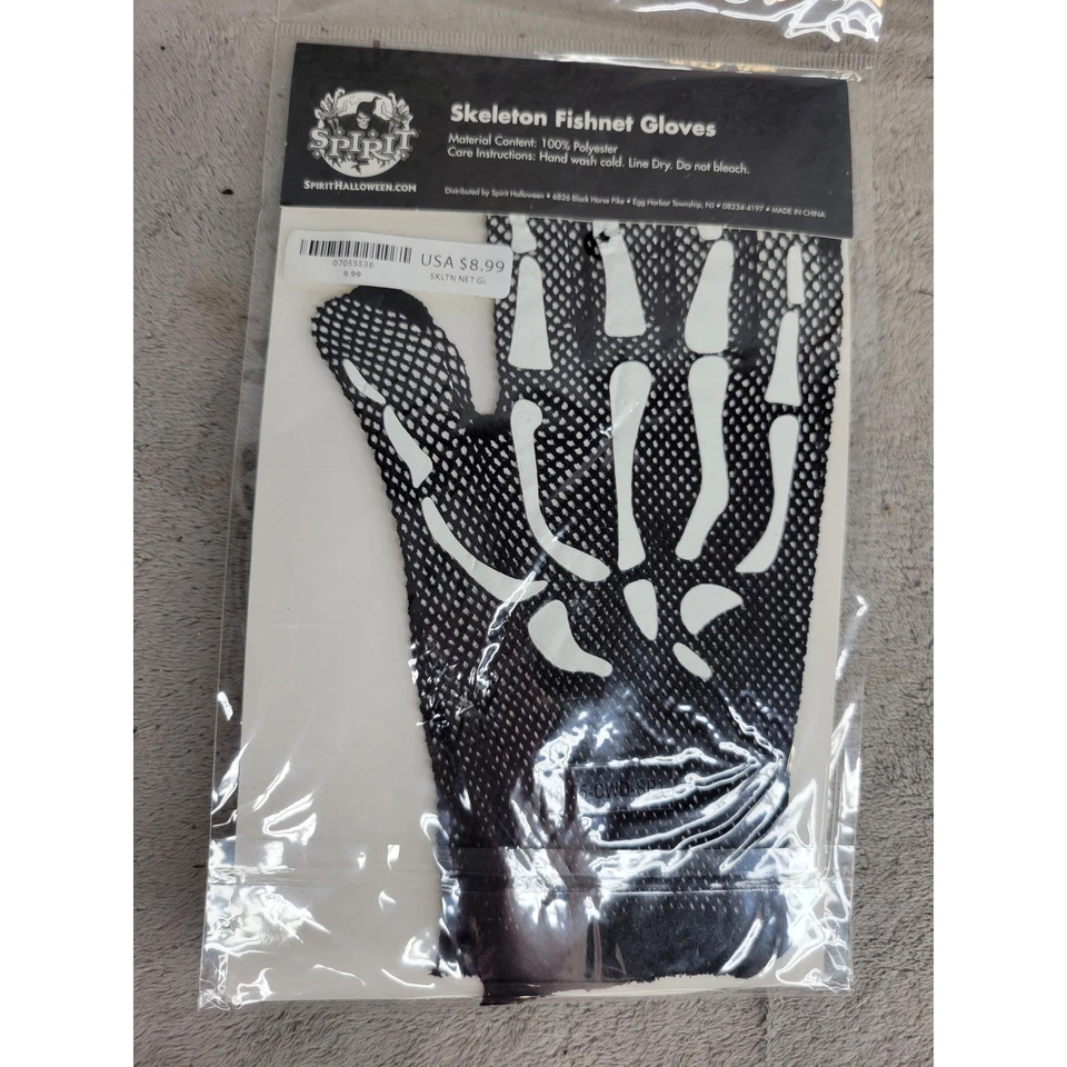 Spirit Halloween Esqueleto Rejilla Guantes Disfraz Cosplay Accesorio Talla Única Foto 3 de 3