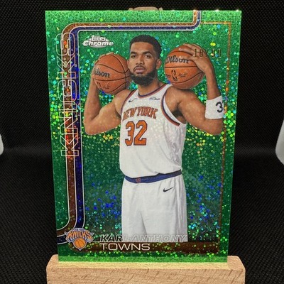 2026 Topps Chrome Update - Karl Anthony Towns- Green Sparkle /99 Variations SP