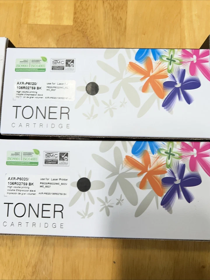 New Xerox Phaser 6600 WorkCenter Set Toner Cartridge 4- 2 Black 1 Yellow 1 Red - Image 3 of 4