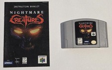 Nightmare Creatures N64 Nintendo 64 *Cartridge + Manual
