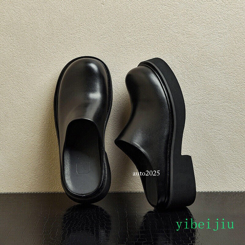 SAOLA Scarpe derby uomo slingbacks eleganti formali pelle mules slide plateau moda