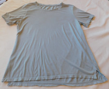 Member's Mark Women's Crew Neck Short Sleeve T Shirt Size L Lt Blue GUC