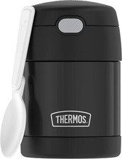 Thermos 10 oz. Kid's Funtainer Vacuum Insulated Stainless Steel Food Jar Black