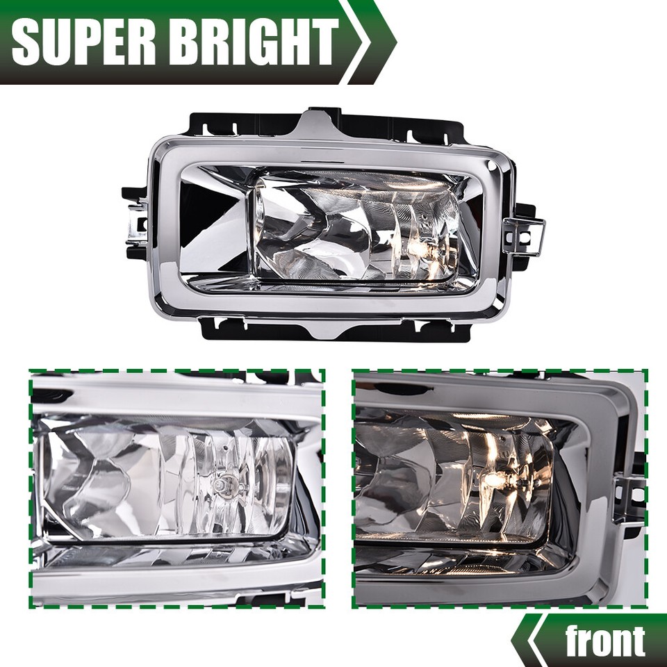 Fit For 2013 2014 2015 Chevrolet Silverado Clear Fog Lights W/Bulb Left+Right - Foto 4