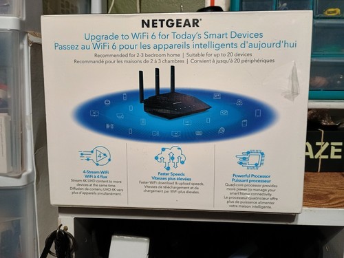 NETGEAR Nighthawk RAX10 Dual-Band Wi-Fi 6 Router - Picture 2 of 10