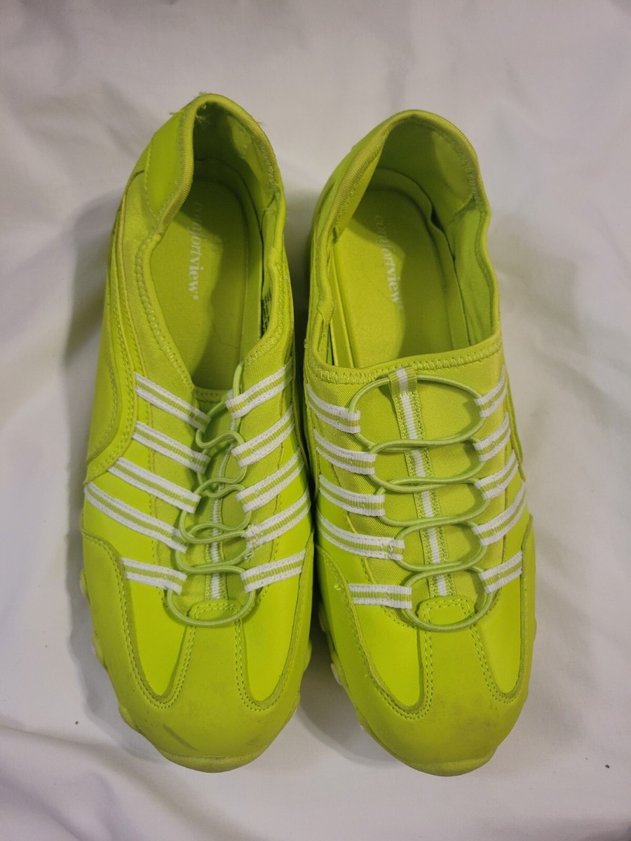 Womens 10m Lime Green Comfort View Slip On Shoes | eBay display picture 2