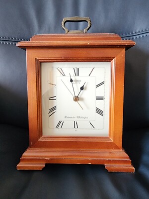 Vintage Seiko Quartz Westminster Whittington Wooden Mantle Chime
