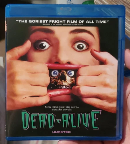 DEAD ALIVE 1992 BLU-RAY PETER JACKSON ZOMBIES CULT UNRATED BRAIN RARE OOP
