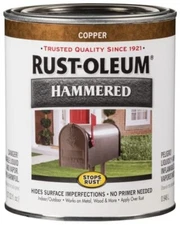 Rust-Oleum 239074 Hammered Metal Finish Copper 1-Quart