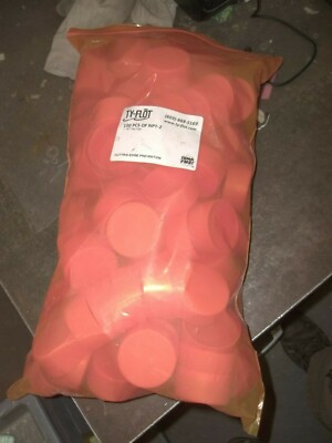 LOT OF 100 TY-FLOT RRC-2 PLASTIC PIPE CAPS COVERS 2'' (191)