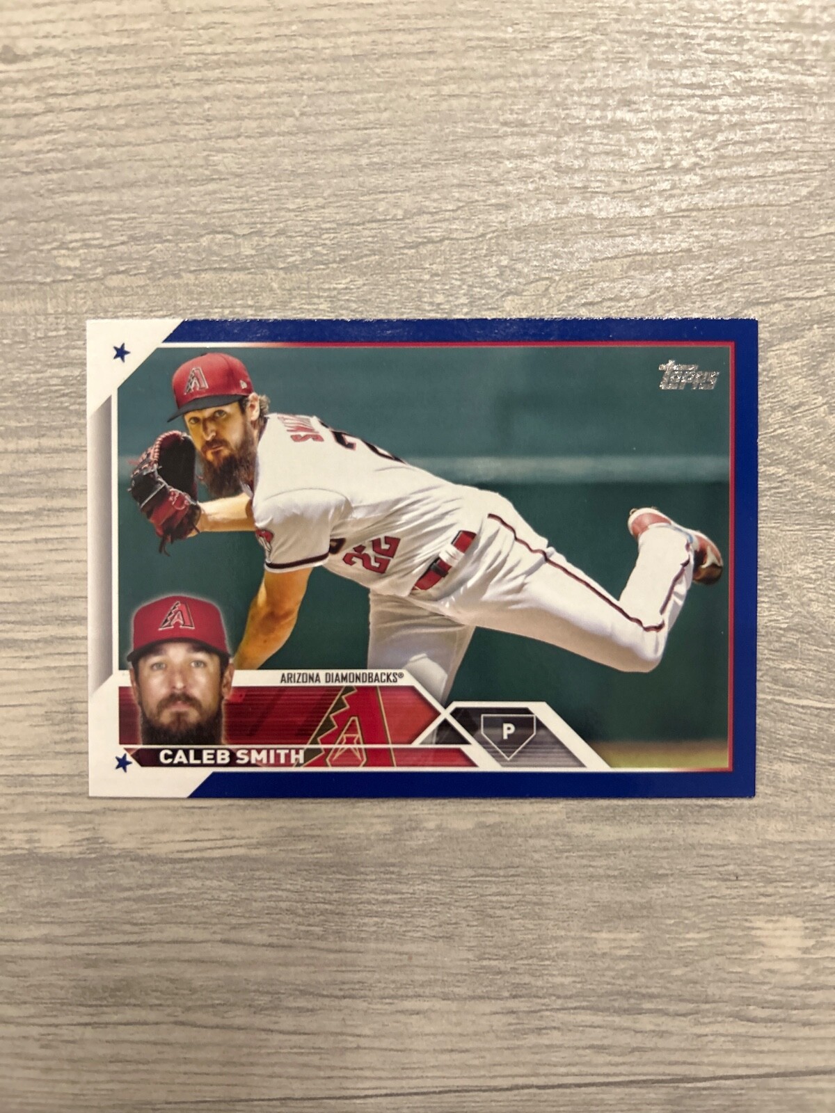 2023 Topps Baseball Royal Blue #191 Caleb Smith