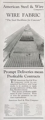 1927 AD(M13)~AMERICAN STEEL & WIRE CO. WIRE FABRIC FOR CONCRETE