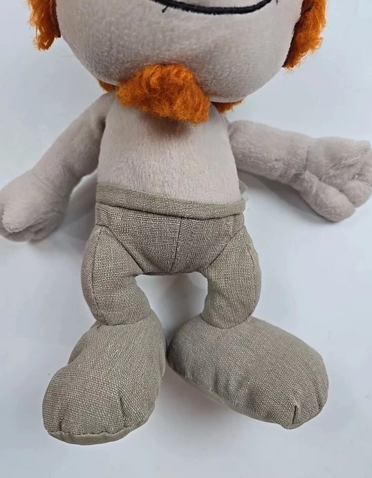 Figura Muñeca de Peluche Los Pitufos Hackus 12" Piel Gris Naranja Pelo Pitufo Malvado Relleno Foto 4 de 4