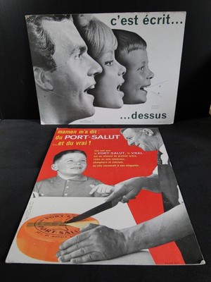 Lot 2 Affiches Publicitaires Port Salut C Est Ecrit Dessus De Lavasselai B1931 Ebay