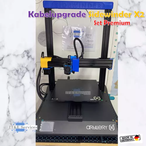 IT&E Services | Kabelupgrade  für Artillery® Sidewinder X2 (gesteckt/geschraubt)