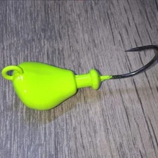 10 SPARKIE BLACKFISH JIGS  **GREEN CHARTREUSE** Jigs Heads Tautog  T&A Jig TOG 