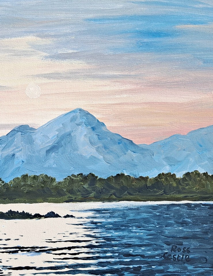 Original Acrylic Painting. Irish Art.Ross Castle.Killarney.Lakes Of