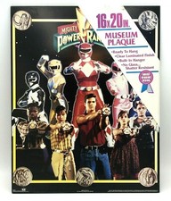 Vtg Power Rangers 16 x 20 Museum Plaque Laminate Board Wall Hanging MMPR 1994