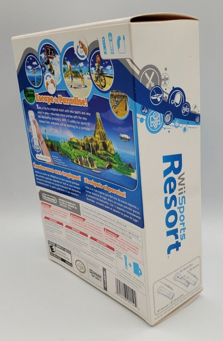 Wii Sports Resort ~ Big Box Set w Motion Plus ~ Complete