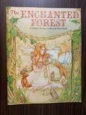 Rare Vintage 1981 Enchanted Forest Picture Color Story Book Jodell Abrams Unused