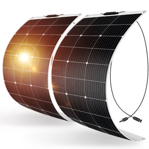 Dokio 12V 100W panneau solaire flexible monocristallin 200w 500w 1000w panneaux solaires - Photo 1/21