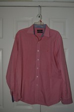 Nautica Men's Shirt Active Fit Long Sleeve Button Front 100 Cotton Size 16 1/2