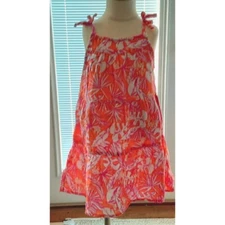 Cat and Jack  Girls Orange Sherbert Palm Dress..4T