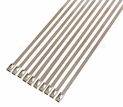 5 PACK STAINLESS STEEL CABLE TIES STRAP EXHAUST WRAP 8''