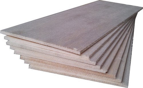 BALSA WOOD 8 sheets 12" x 4" x 1/8" (305mm x 100mm x 3mm) NEW - Afbeelding 1 van 1