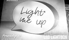 Merkury Innovations Mini Speech Bubble LED Light Box Light Me Up NEW