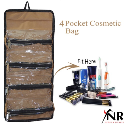 Roll-up Cosmetic Makeup Case Organizer Pouch Hanging Toiletry Jewellery Wash Bag - 第 10/21 張圖片