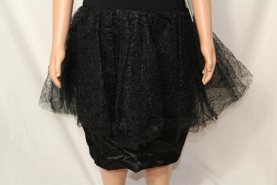 Elisa B. Vestido Estilo 3845 Niñas Talla 8 Nuevo con Etiquetas Color Negro Con Encaje  Foto 3 de 4