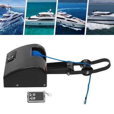 35lbs Electric Anchor Winch with Roller & Remote Control for Boat Marine Winch