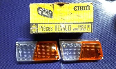2 CABOCHONS DE CLIGNOTANTS DROIT + GAUCHE ORIGINAL CIBIE RENAULT R6 - Photo 1/4