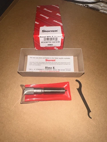 Starrett 208DZ Stainless Steel Can Seam Micrometer