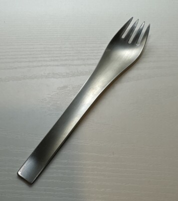 Vintage Georg Jensen Blue Shark Dinner Fork Stainless Steel EUC 6 3/4 