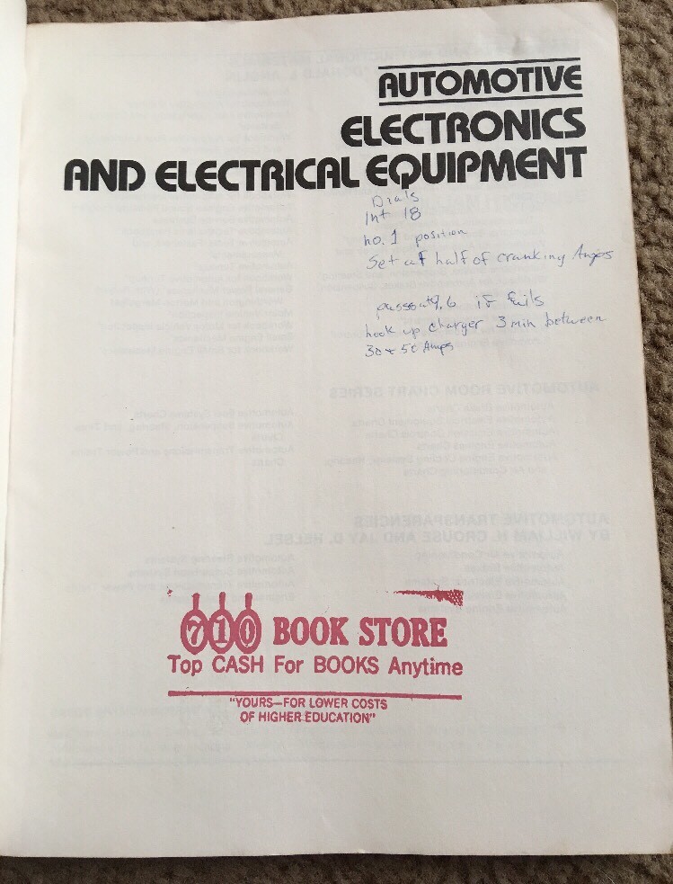 1981 Automotive Electronics & Electrical Equipment William H. Crouse 9th Edition 9780070148314