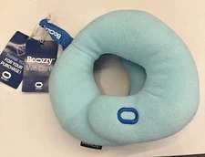 BCOZZY Neck Pillow for Travel Double Support to Head Neck Small Kids Light Blue